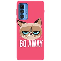 Husa compatibila cu Motorola Moto G22 model Go away Grumpy Cat, Silicon, TPU, Viceversa