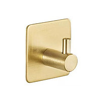 Cuier cu adeziv super rezistent, eSimplu®, pentru baie, bucatarie sau hol, auriu