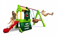 LITTLE TIKES - SPATIU DE JOACA CU TOBOGAN SI LEAGAN (LT17109)