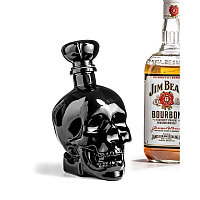 O sticlă unică în formă și culoare pentru băutura ta preferată SKULL negru 750 ml - GADGET MASTER
