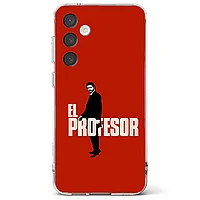 Husa telefon compatibila cu Samsung Galaxy S23 FE, Viceversa, model El professor Casa del papel, Silicon, TPU