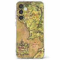 Husa telefon compatibila cu Samsung Galaxy S23 FE, Viceversa, model Middle Earth Map The lord of the rings,