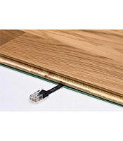 Cablu plat Cat6 UTP 10m 250MHz RJ45 cupru alb Goobay