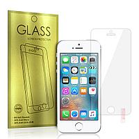 Folie de sticlă securizată, tip Gold, pentru iPhone 5, Transparentă
