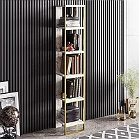 Biblioteca Polka Bookshelf, Auriu, 31x179x32 cm