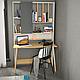 Birou Wood cu biblioteca, 120 x 200 x 60 cm - foto 1 - id-p96556570