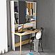 Birou Wood cu biblioteca, 120 x 200 x 60 cm - foto 3 - id-p96556570