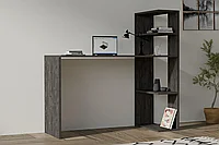 Birou Burano cu biblioteca, 122 x 120 x 52 cm