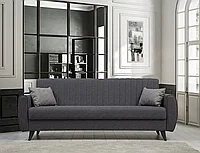 Canapea extensibila cu 3 locuri Alkon cu Lada de Depozitare, 214 x 86 x 77 cm