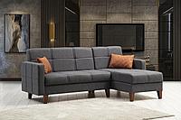 Coltar extensibil Polya cu Lada de Depozitare, 216 x 86 x 130 cm