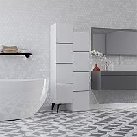 Dulap multifunctional Romane cu 2 usi , Alb, 63 x 38 x 155 cm