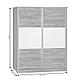 Dulap cu 2 uși glisante Chase 153x57x185cm - foto 4 - id-p96563640