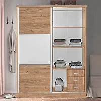 Dulap cu 2 uși glisante Chase 153x57x185cm
