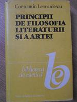 PRINCIPII DE FILOSOFIA LITERATURII SI A ARTEI-CONSTANTIN LEONARDESCU