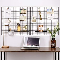 Decoratiune de perete Metal WR005, Negru, 60x3x60 cm