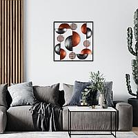 Decoratiune de perete Metal Aurora, Multicolor, 55x0,08x55 cm