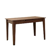 Masa Dining Adore Extensibila, Alb / Lemn Natural / Nuc , 120-150 x 75 x 70