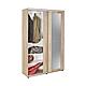 Pantofar Adore Porto cu cuier, 2 usi cu oglinda, 12 rafturi, capacitate 35 perechi incaltaminte, 120 x 212 x - foto 5 - id-p96566009