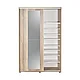 Pantofar Adore Porto cu cuier, 2 usi cu oglinda, 12 rafturi, capacitate 35 perechi incaltaminte, 120 x 212 x - foto 2 - id-p96566009