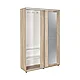 Pantofar Adore Porto cu cuier, 2 usi cu oglinda, 12 rafturi, capacitate 35 perechi incaltaminte, 120 x 212 x - foto 7 - id-p96566009