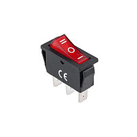 Intrerupator IRS ingust cu 3 pozitii elSales ELS-3P , 220 V , 15 A , rosu