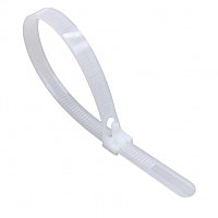 Colier din plastic pentru prindere elSales ELS-CDP , latime 9 mm , lungime 120 cm , set 10 bucati , alb
