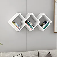 Raft de perete Galaxy Wall Shelf, Gri, 102x42x20 cm
