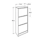 Pantofar Adore Slim, 3 compartimente, capacitate 12 perechi incaltaminte, 51 x 119 x 26 cm - foto 10 - id-p96589326