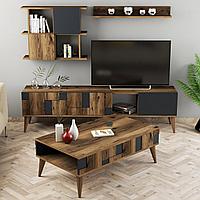 Set Mobila Sufragerie Madrid Living Room Furniture Set, Alb, 34x49x180 cm