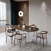 Masa Bucatarie MDF Oval Elegant, 200 X 77 X 100 Cm