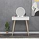 Masa de machiaj Elegant Siena cu Sertar si cu Oglinda, 72 x 130 x 35 cm - foto 4 - id-p96557353