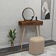 Masa de machiaj Elegant Siena cu Sertar si cu Oglinda, 72 x 130 x 35 cm - foto 7 - id-p96557353