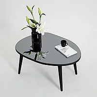 Masa de Cafea Gusto cu Sticla Securizata, 75 x 38 x 55 cm