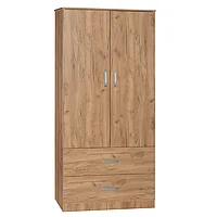 Dulap Zelia cu 2 uși și sertare, 79x42x180cm