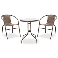 Set masă Watson-Obbi metal 3 piese