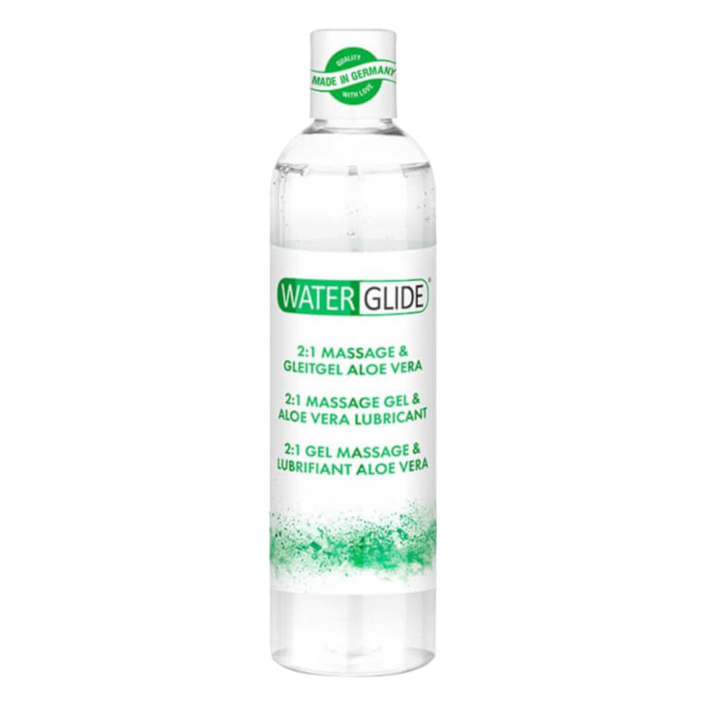 Lubrifiant si gel masaj 2 in 1 Waterglide aloe vera 300 ml - foto 1 - id-p96678972