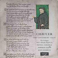 Disc vinil, LP. Prologue To The Canterbury Tales Read In Middle English-Chaucer, Nevill Coghill, Norman Davis,