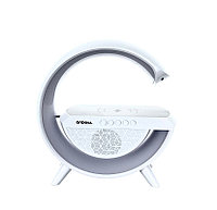 Statie incarcare wireless 3 in 1 cu lampa RGB si boxa bluetooth, control aplicatie : Culoare - alb