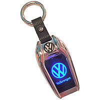 Bricheta LED cu incandescenta-Breloc VOLKSWAGEN : Culoare - argintiu
