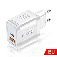 Incarcator pentru telefon PD+QC3.0 18W : Putere - 18W