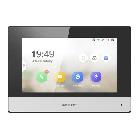 Monitor videointerfon Touch Screen TFT LCD 7 inch, conectare 2 fire, Wifi - HIKVISION DS-KH6320Y-WTE2