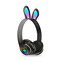 Casti pliabile bluetooth cu urechi de iepure : Culoare - negru