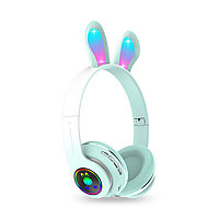 Casti pliabile bluetooth cu urechi de iepure : Culoare - verde