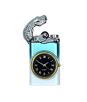 Bricheta cu ceas, 2 in 1, cu gaz, Aligator : Culoare - bleu