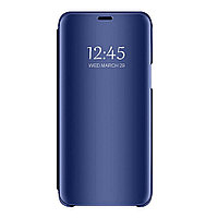 Husa Samsung, Galaxy J4 Pus 2018, j415F Clear View Flip Mirror Stand, Albastra