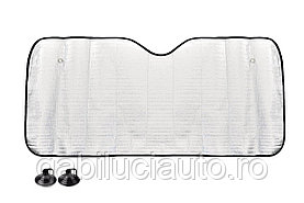Parasolar parbriz argintiu din spuma EPE 145x70 cm