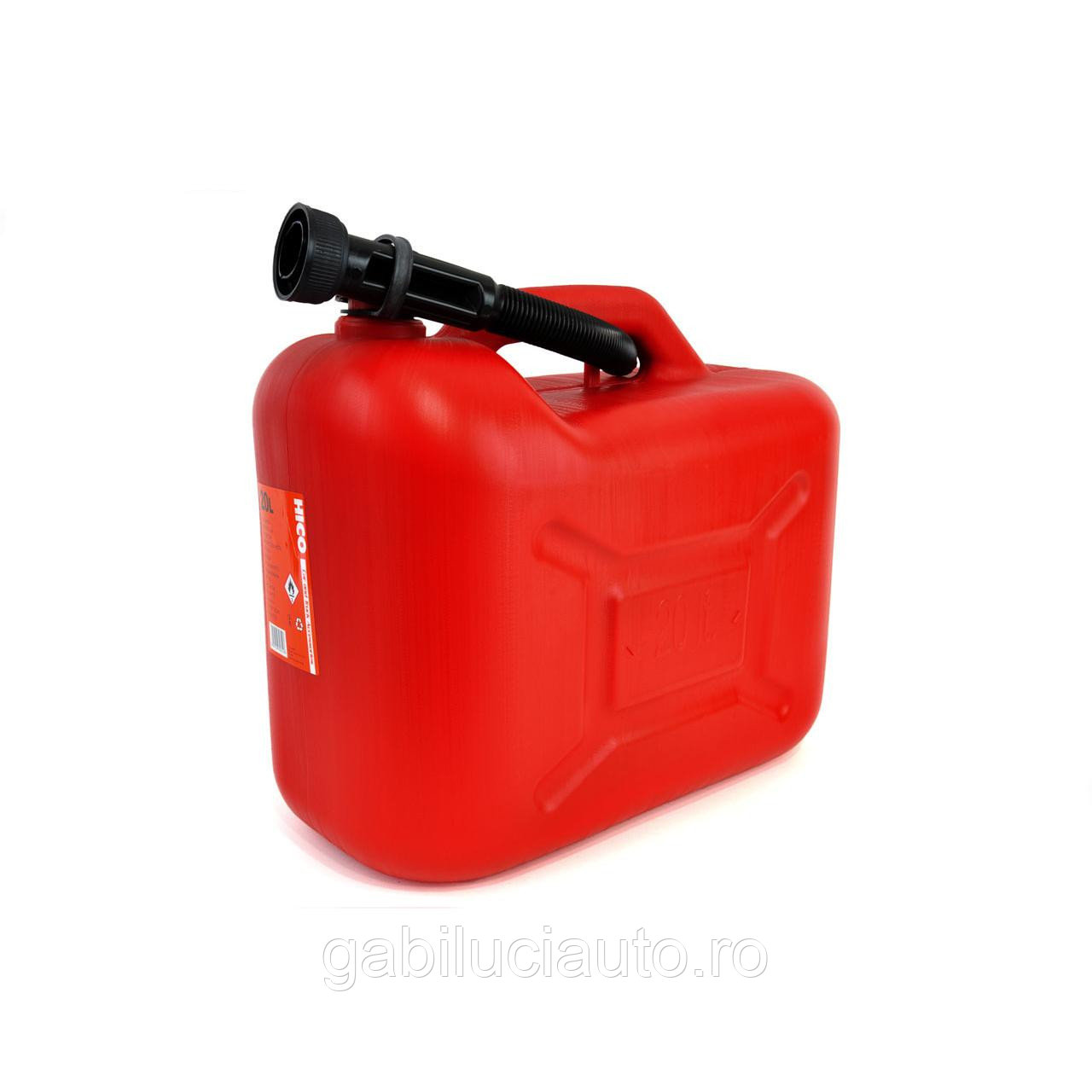 Canistra din plastic pentru combustibil rosie 20L - foto 3 - id-p90249385