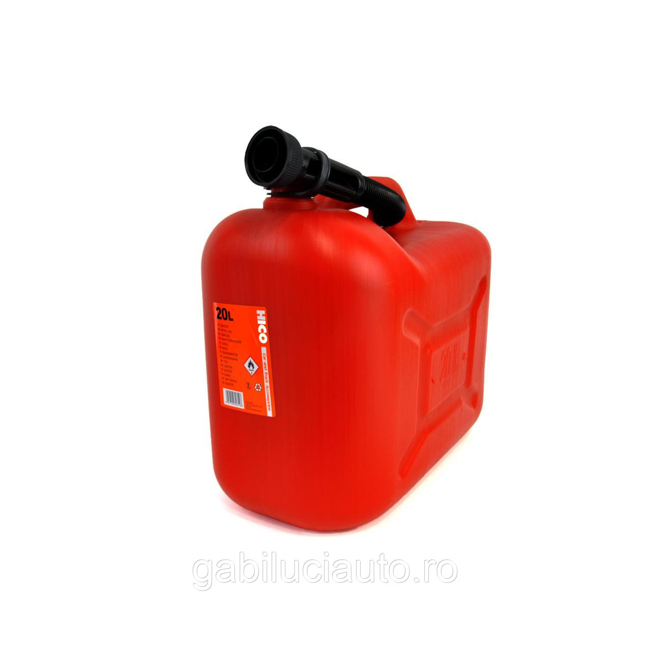 Canistra din plastic pentru combustibil rosie 20L - foto 4 - id-p90249385