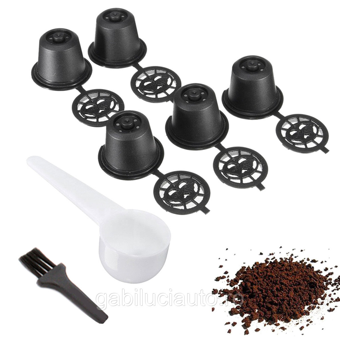 Set 5 capsule reutilizabile pentru Aparatele de Cafea Nespresso (Espressoare Nespresso) - foto 4 - id-p90250483