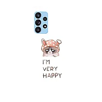 Husa compatibila cu Samsung Galaxy A53 5G model I'm very happy , Silicon, TPU, Viceversa